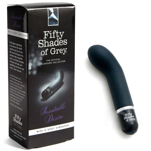 Fifty Shades of Grey Insatiable Desire Silicone Mini G - Spot Vibrator Black - TruLuv Novelties