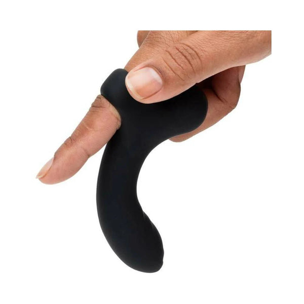 Fifty Shades of Grey Sensation Rechargeable Silicone G - Spot Finger Vibrator Black - TruLuv Novelties