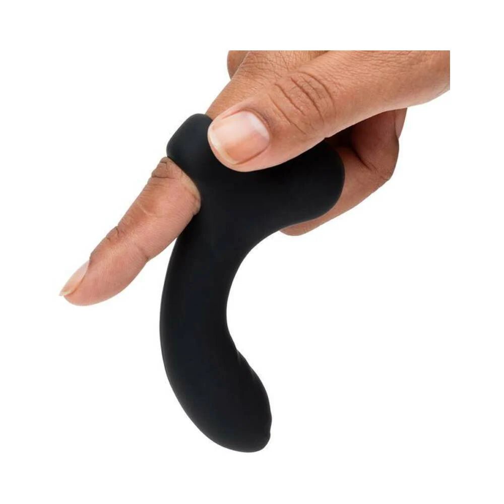 Fifty Shades of Grey Sensation Rechargeable Silicone G - Spot Finger Vibrator Black - TruLuv Novelties