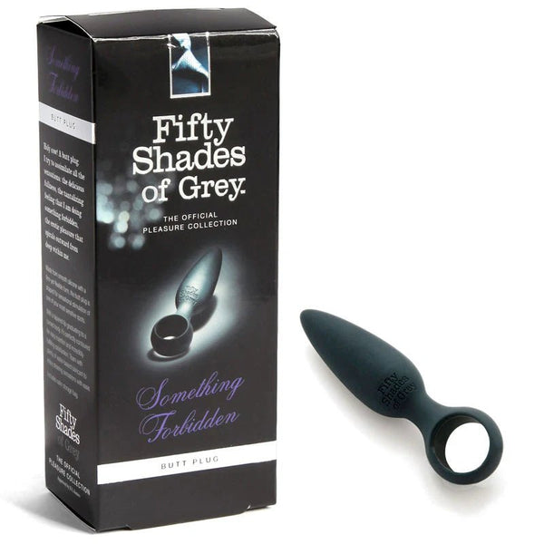 Fifty Shades of Grey Something Forbidden Silicone Butt Plug Black - TruLuv Novelties