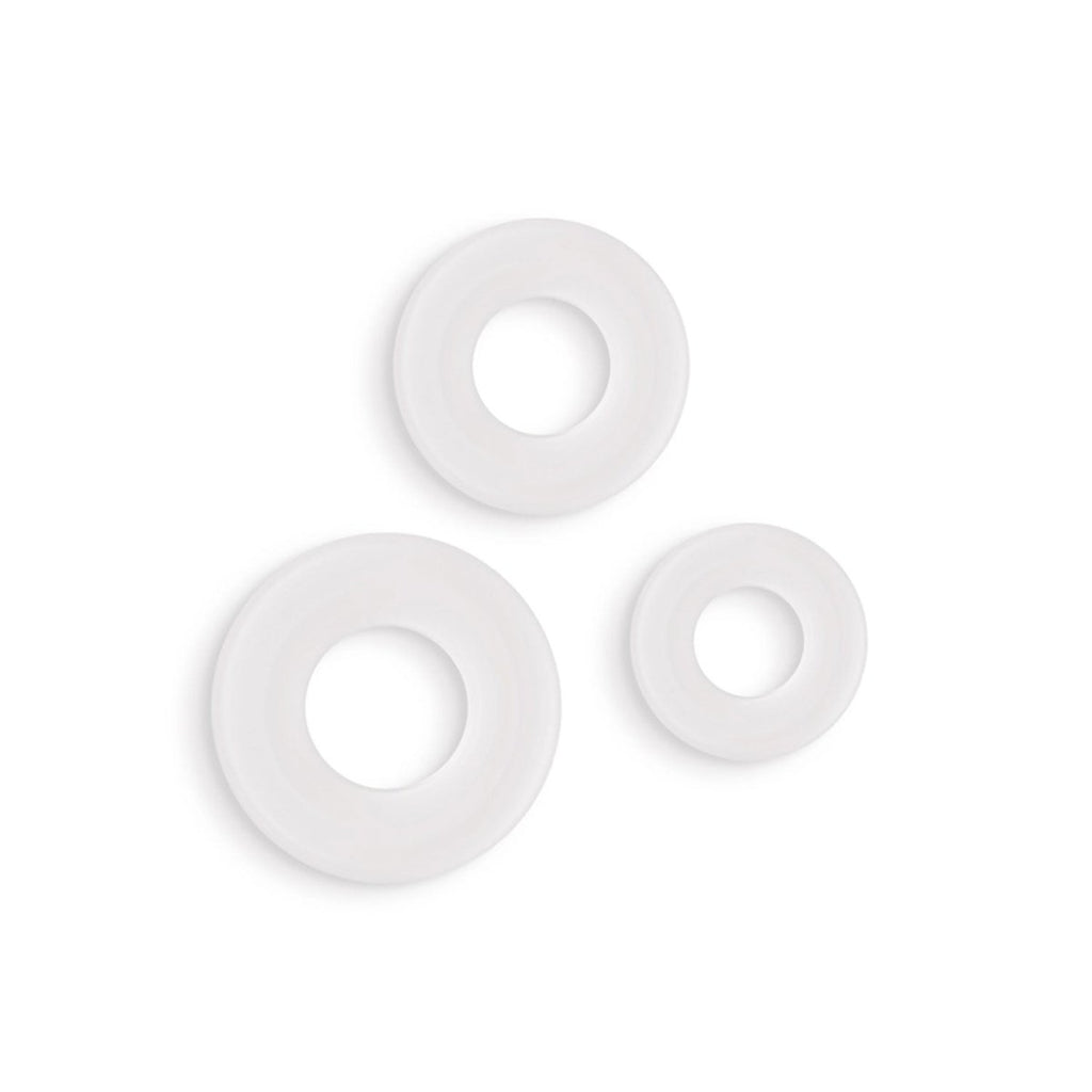 Firefly - 3 Pc Bubble Rings - White - TruLuv Novelties