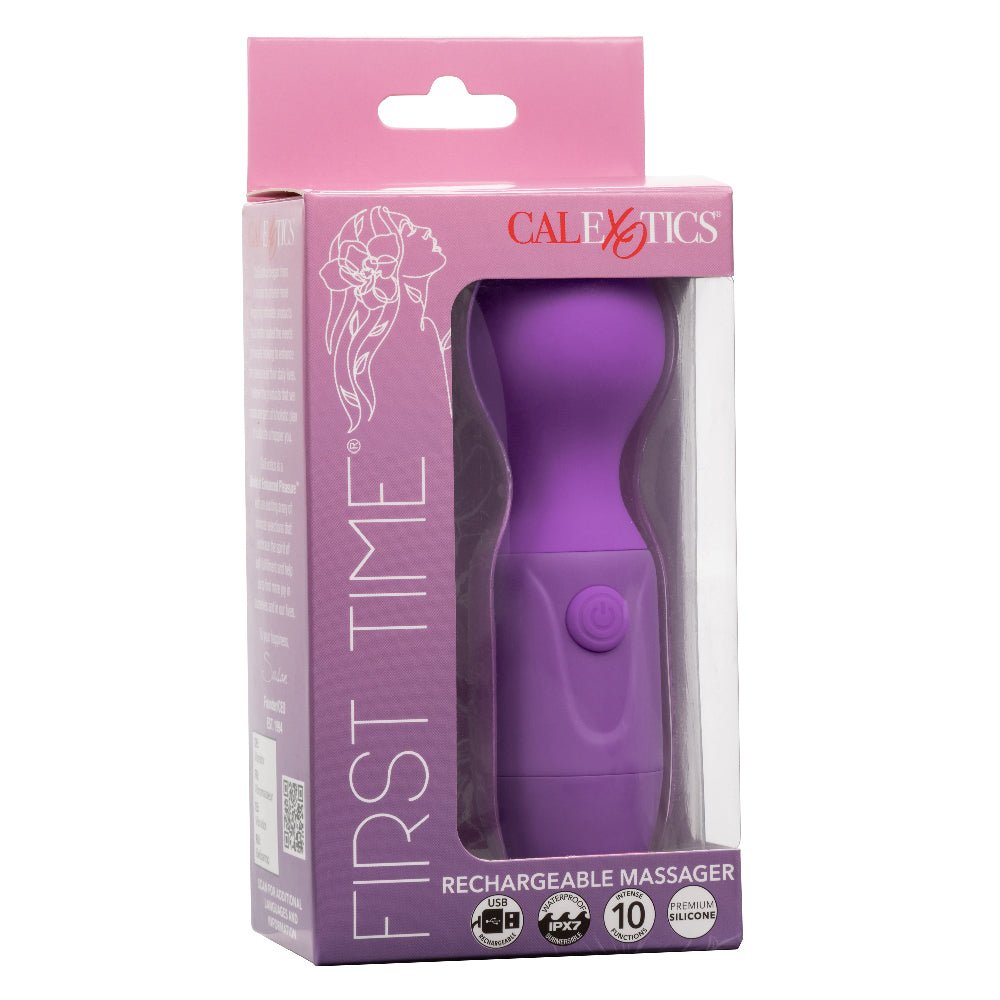 First Time Rechargeable Massager - Purple - TruLuv Novelties