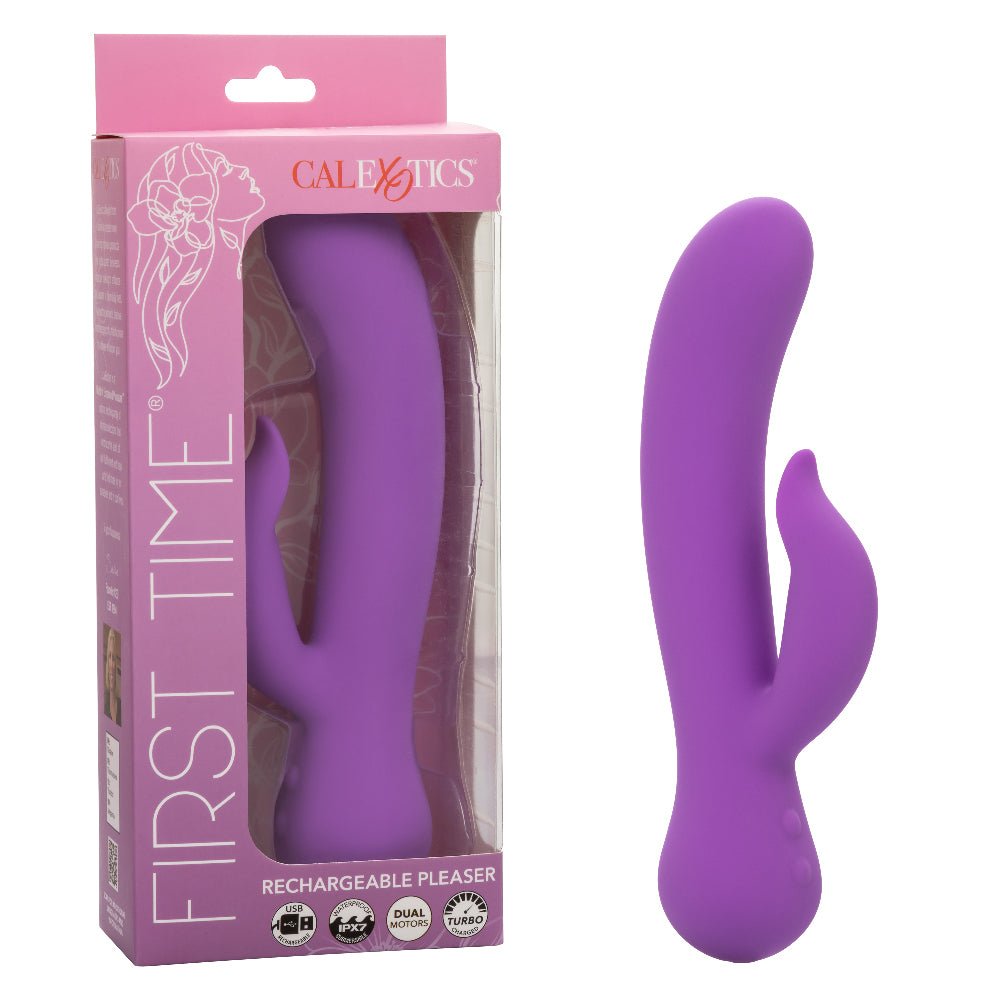 First Time Rechargeable Pleaser - Purple - TruLuv Novelties