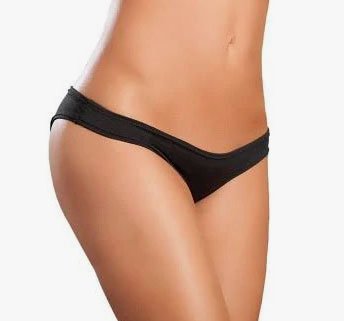 Flattering Mini Srunchy Panty - Medium/large - Black - TruLuv Novelties