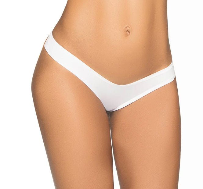Flattering Mini Srunchy Panty - Small/medium - White - TruLuv Novelties