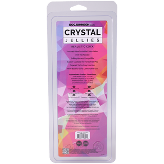 Crystal Jellies - Realistic Cock - 7 Inch Purple