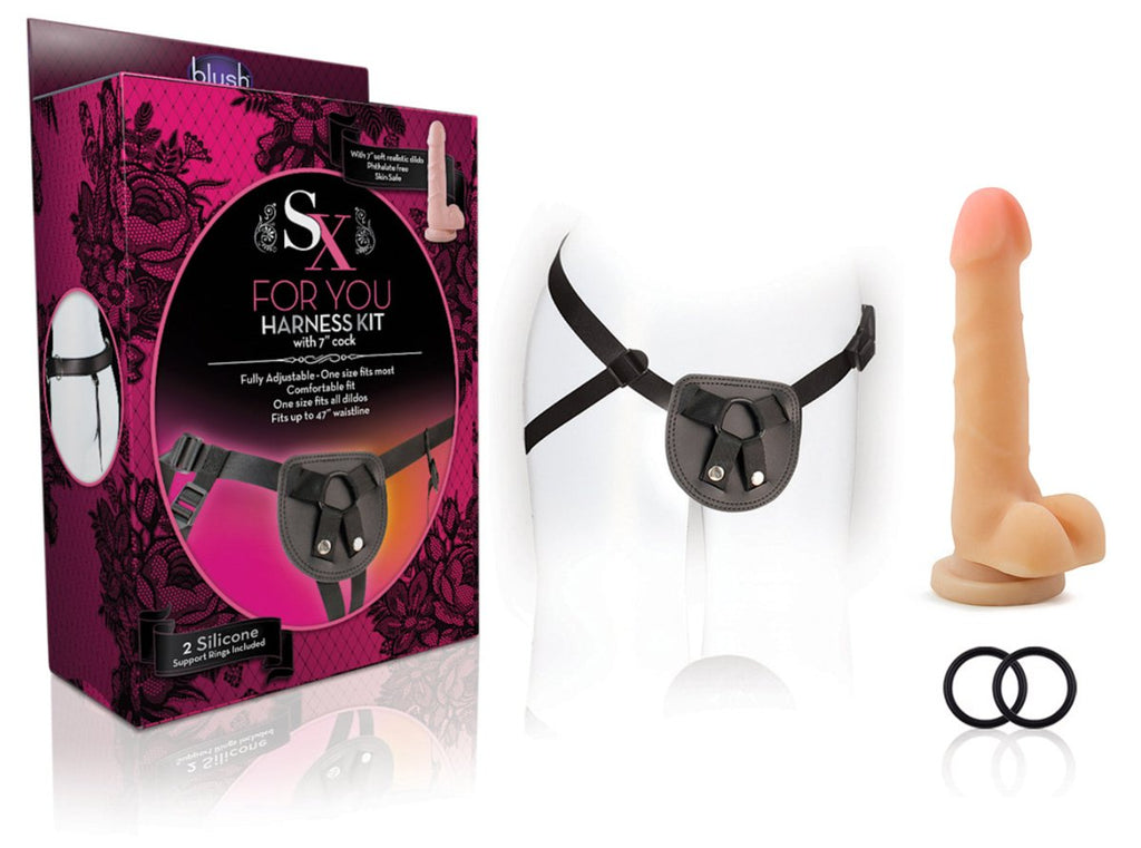 For You Harness Kit With 7 Inch Cock - TruLuv Novelties
