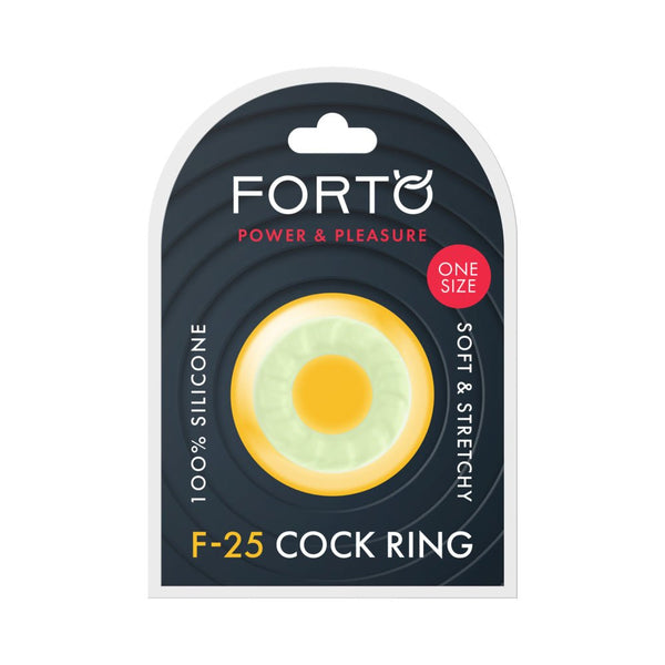Forto F-25 Liquid Silicone Cockring 23mm Glow - TruLuv Novelties