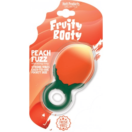 Fruity Booty Peach Fuzz Peach Vibe Ring Liquid Silicone Rechargeable - TruLuv Novelties