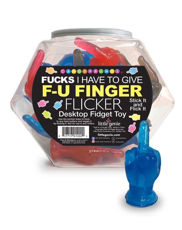 Fu Finger Flicker Fishbowl of 24 - TruLuv Novelties