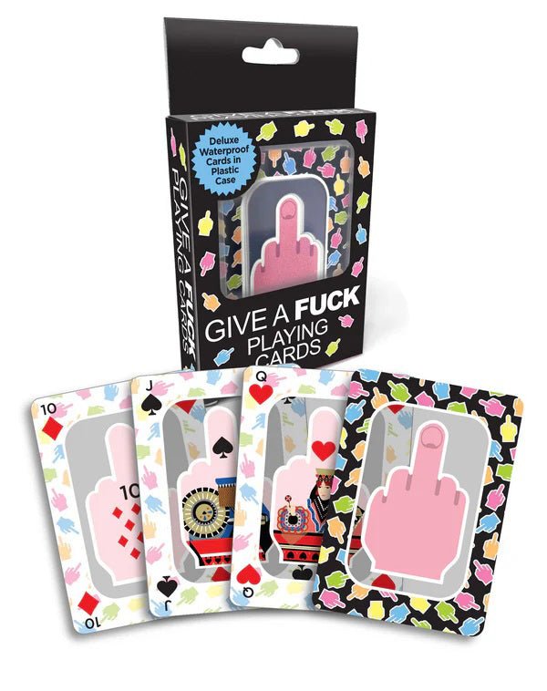 Fu Finger Waterproof Playing Cards - TruLuv Novelties