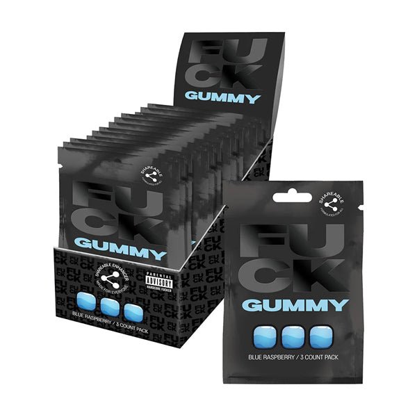 Fuck 20 Count Gummy Display 3 Per Card - TruLuv Novelties