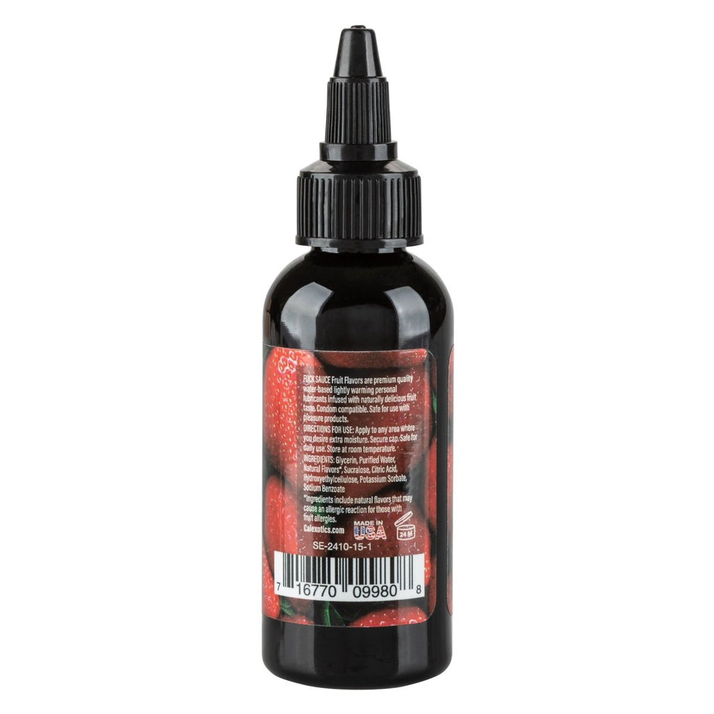 Fuck Sauce Flavored Water - Based Personal Lubricant - Strawberry - 2 Fl. Oz. - TruLuv Novelties
