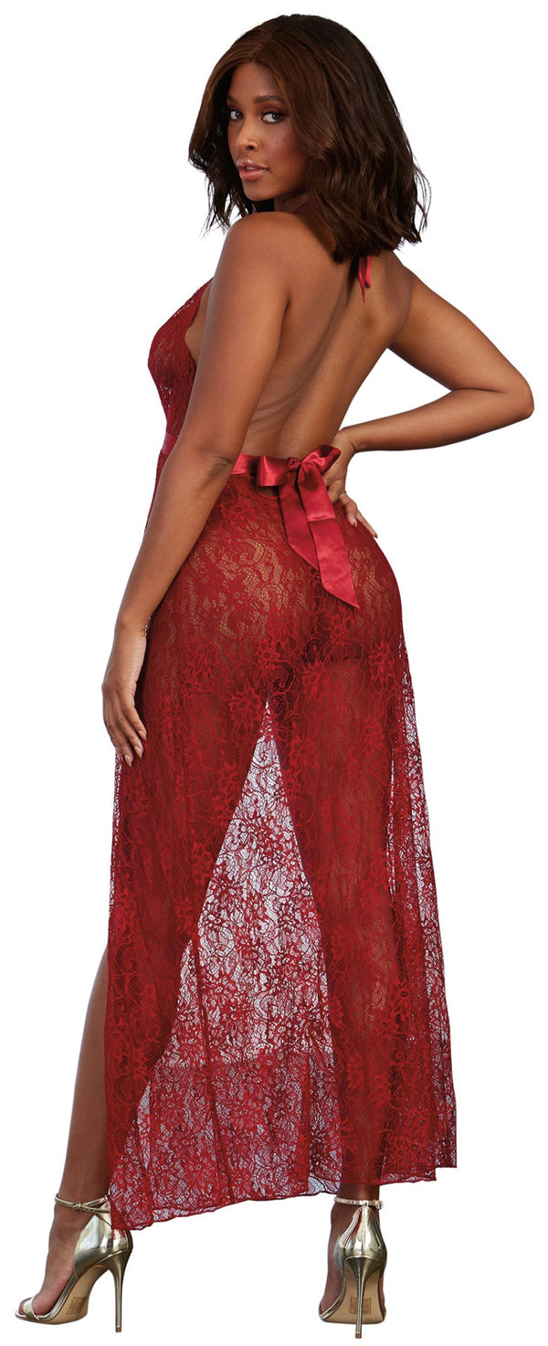 Gown, G-String - Large - Garnet
