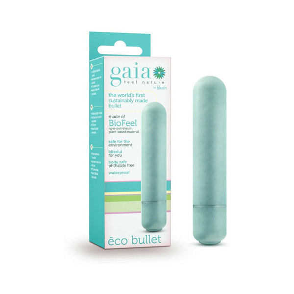 Gaia Eco Bullet Single - Speed Vibrator Aqua - TruLuv Novelties