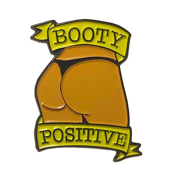 Geeky & Kinky Booty Positive (Caramel) Enamel Pin - TruLuv Novelties