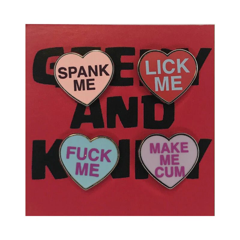 Geeky & Kinky Kinky Hearts Series 2 Enamel Pins - TruLuv Novelties