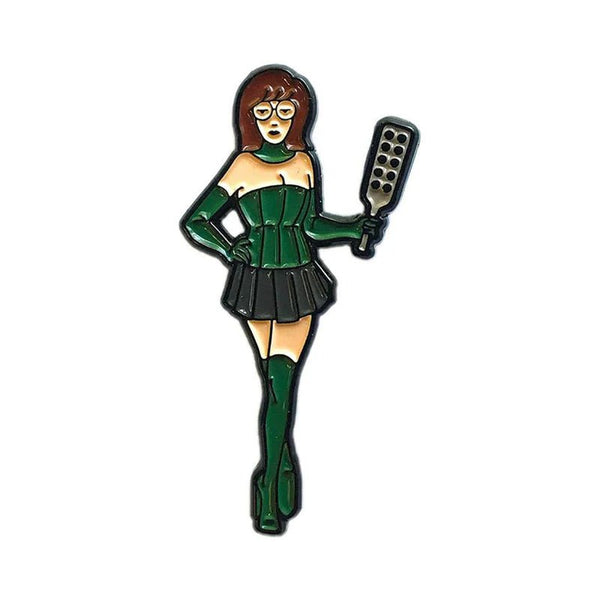 Geeky & Kinky Mistress D Enamel Pin - TruLuv Novelties