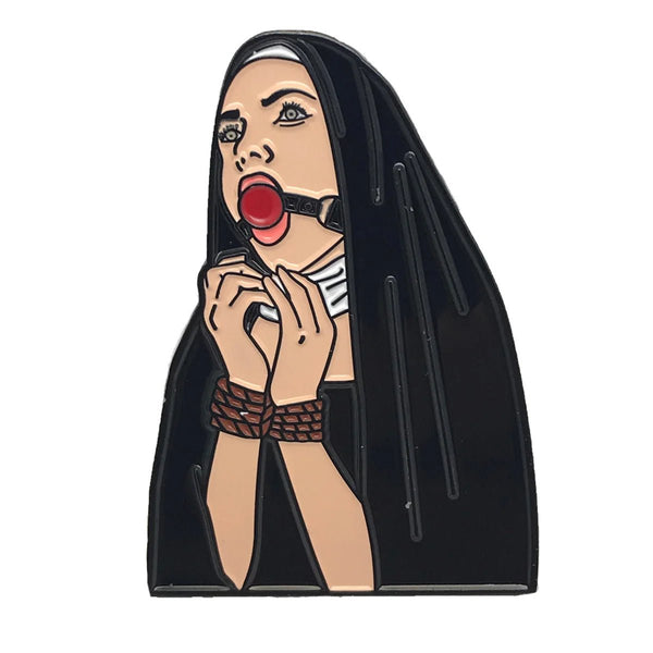 Geeky & Kinky Nunsense Enamel Pin - TruLuv Novelties