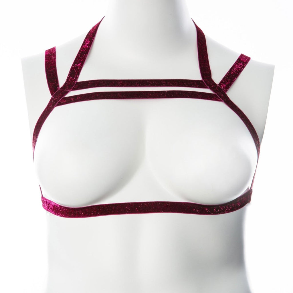 Gender Fluid Sugar Coated Harness - Raspberry - TruLuv Novelties