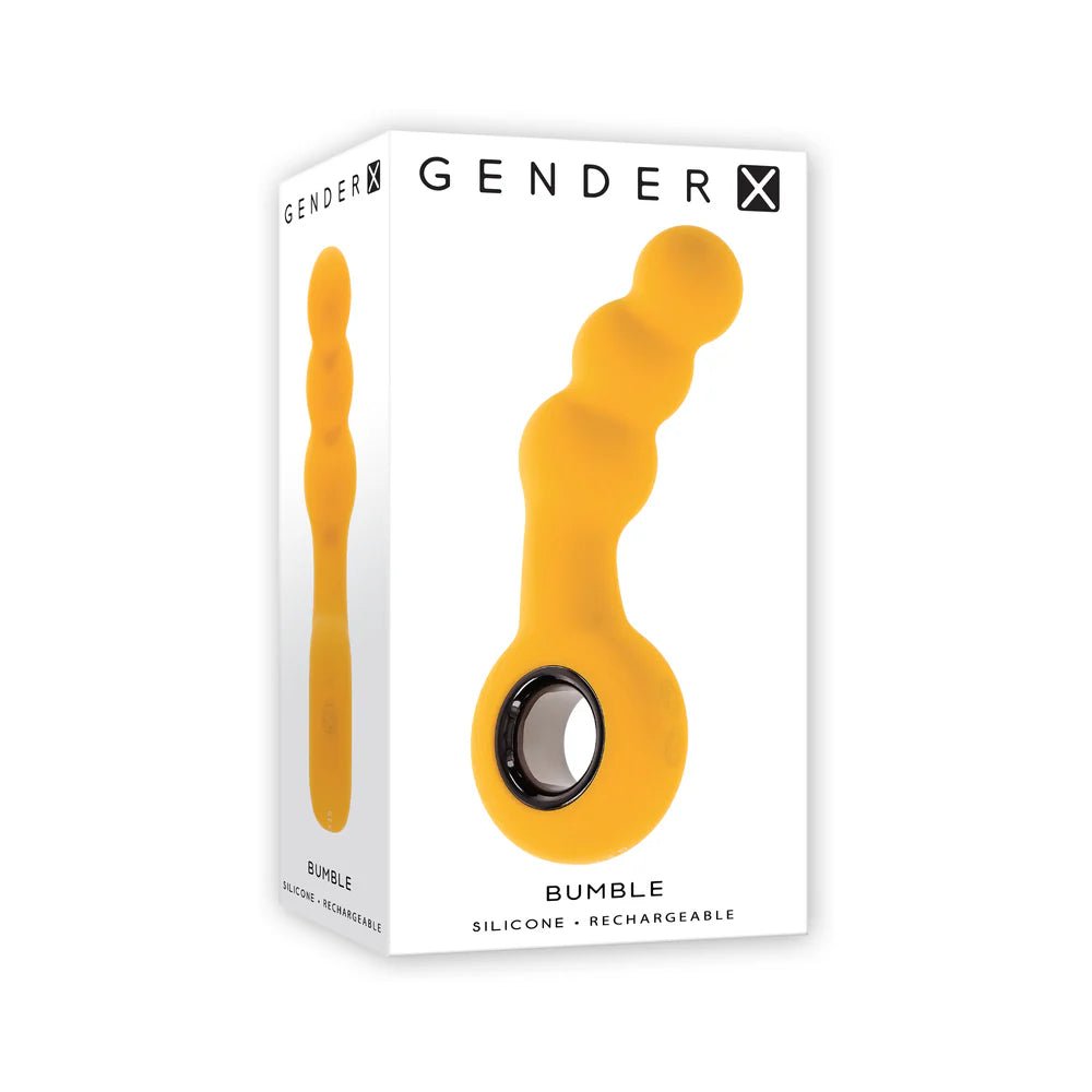 Gender X Bumble Rechargeable Silicone Vibrating Plug Yellow - TruLuv Novelties