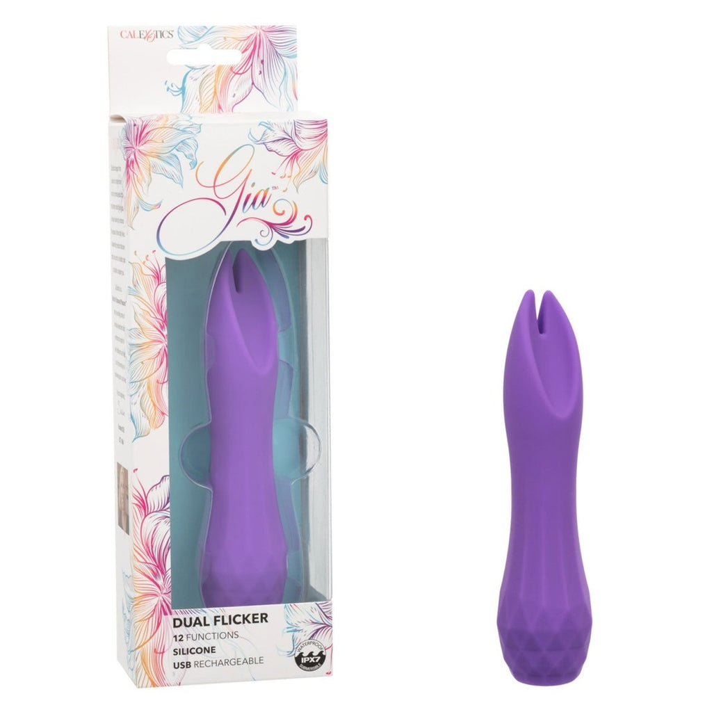 Gia Dual Flicker - Purple - TruLuv Novelties