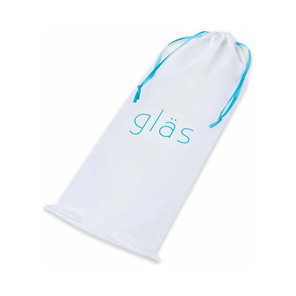 Glas 6 in. Curved G-Spot Glass Dildo Blue - TruLuv Novelties