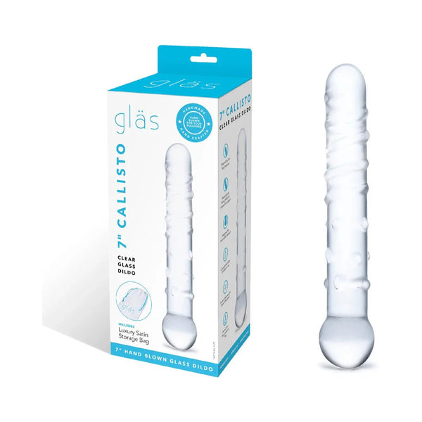 Glas 7 in. Callisto Clear Glass Dildo - TruLuv Novelties