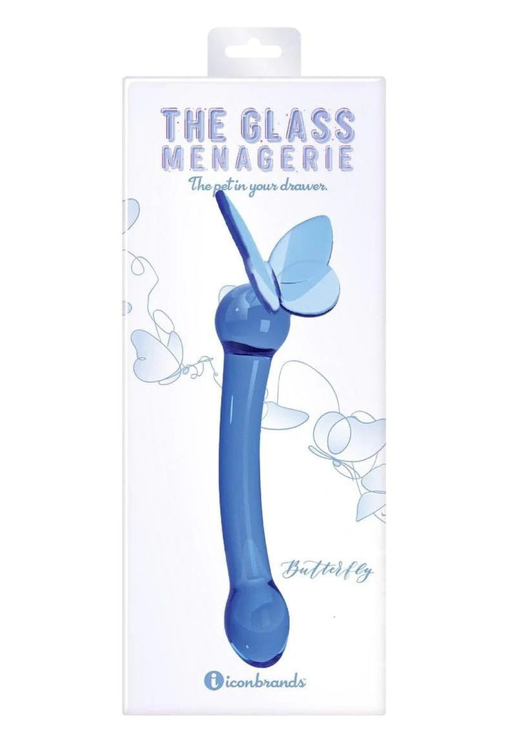 Glass Menagerie - Butterfly Glass G-Spot - Dark Blue - TruLuv Novelties
