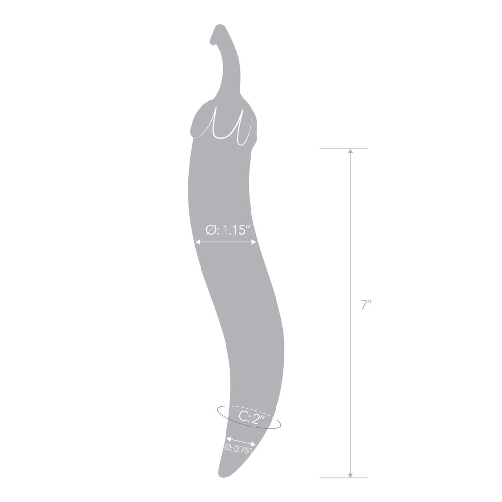 Glass Naturals Chili Pepper Dildo - TruLuv Novelties