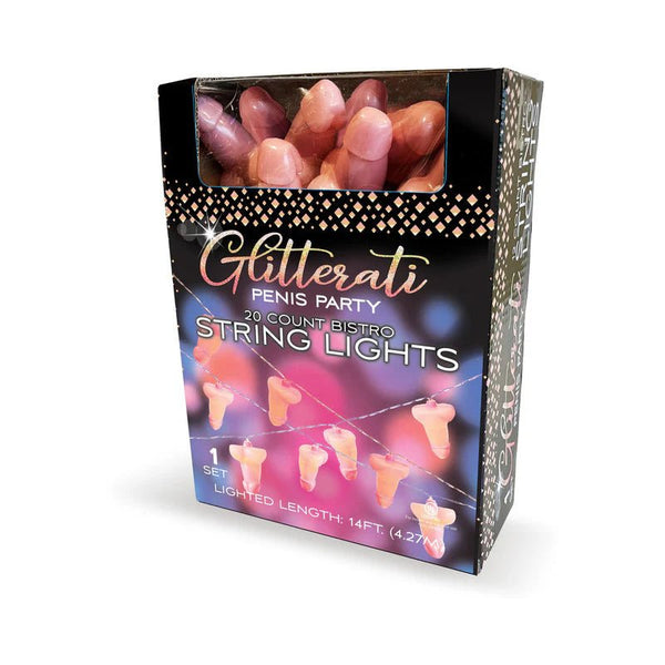 Glitterati Penis Party String Lights 14 ft. - TruLuv Novelties