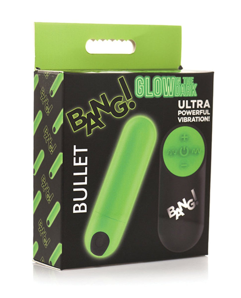 Glow in the Dark Bullet With Remote - Green - TruLuv Novelties