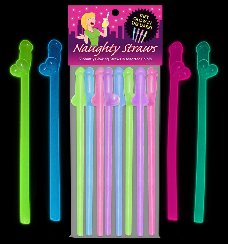 Glow-in-the-Dark Naughty Straws - TruLuv Novelties