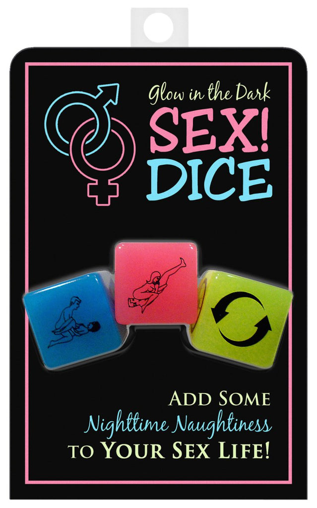 Glow-in-the-Dark Sex! Dice - TruLuv Novelties