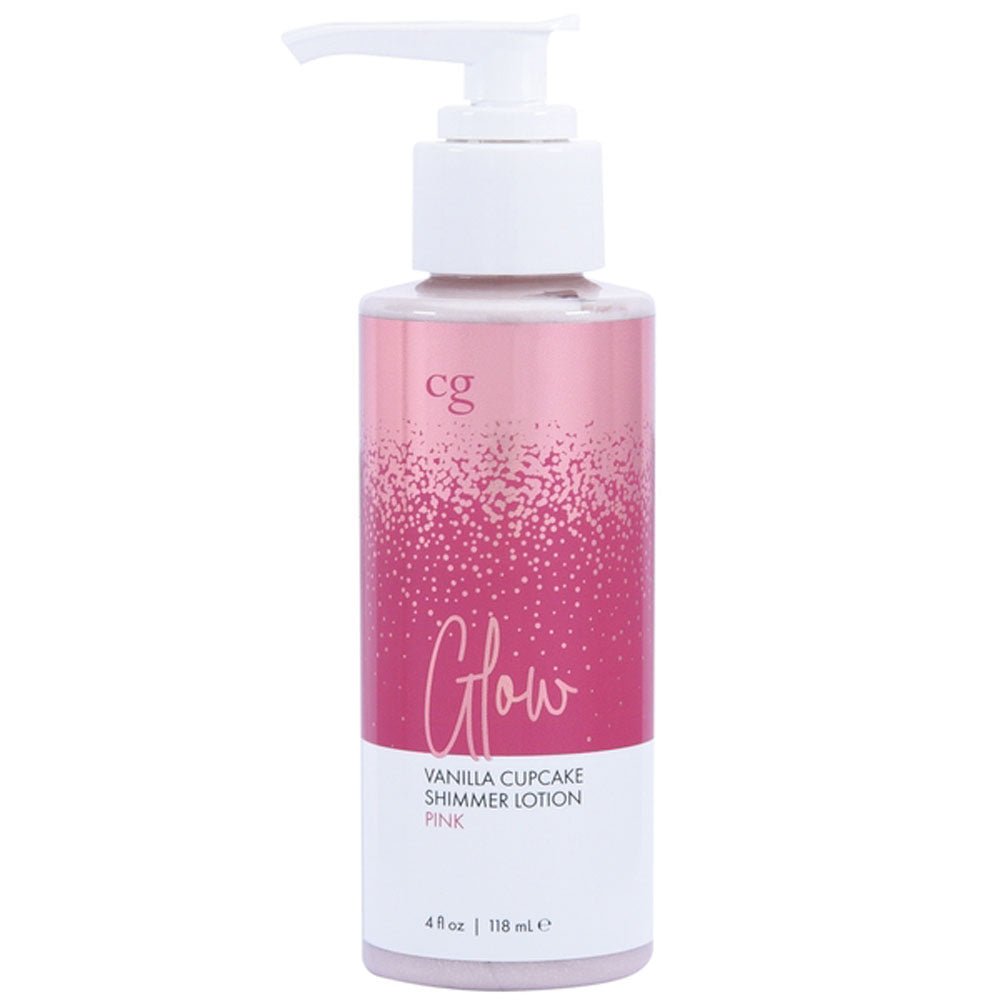 Glow Vanilla Cupcake Shimmer Lotion Pink 4 Oz - TruLuv Novelties