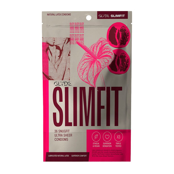 Glyde Slimfit Latex Condoms 36-Pack - TruLuv Novelties