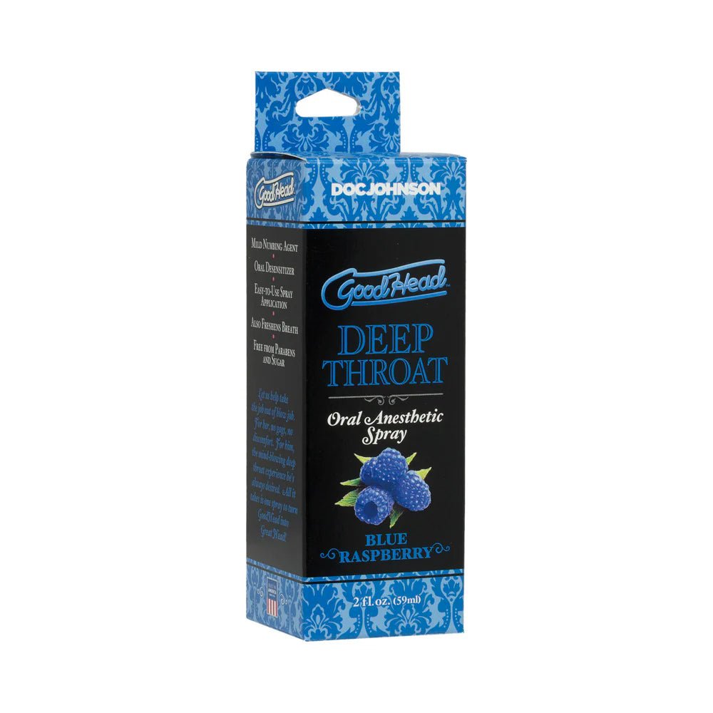GoodHead Deep Throat Spray Blue Raspberry - TruLuv Novelties