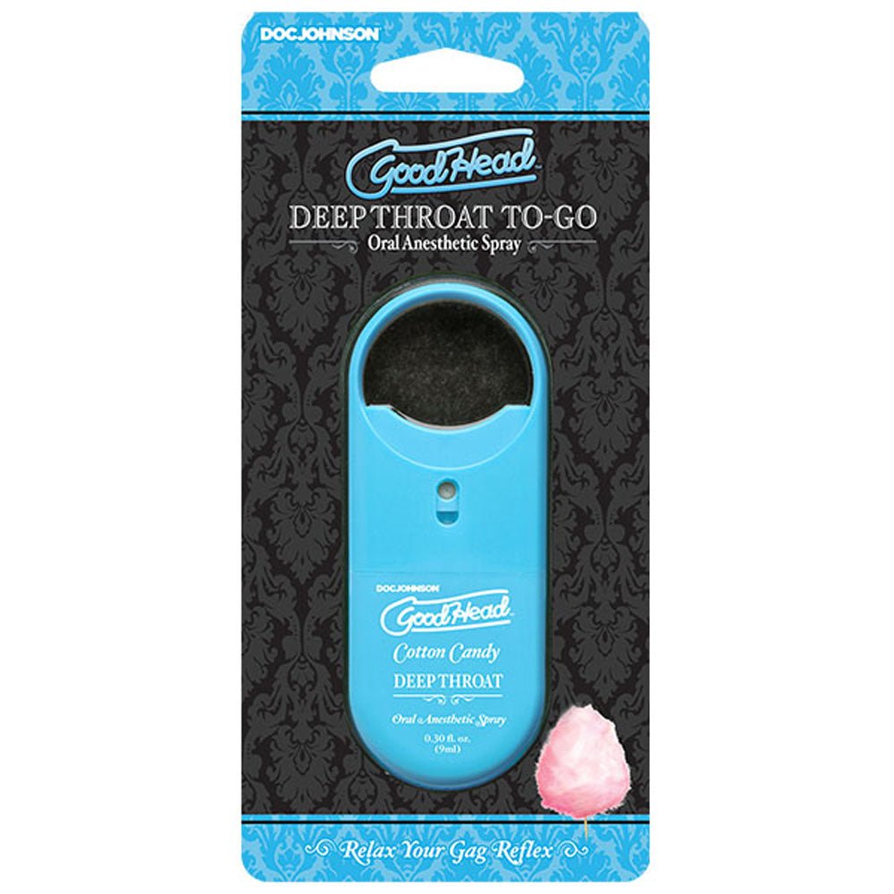 Goodhead - Deep Throat Spray to-Go - Cotton Candy - 0.30 Fl. Oz. - TruLuv Novelties