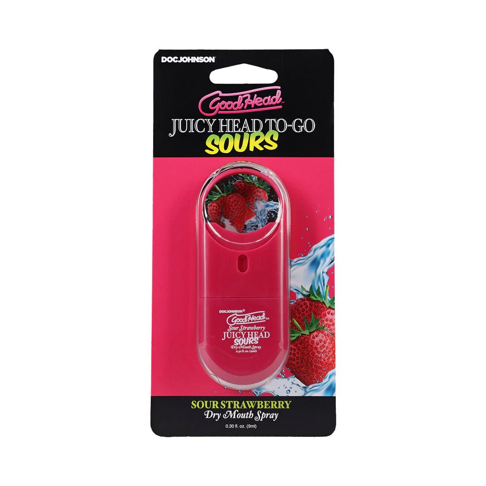 GoodHead Juicy Head Dry Mouth Spray To - Go Sour Strawberry 0.3 oz. - TruLuv Novelties