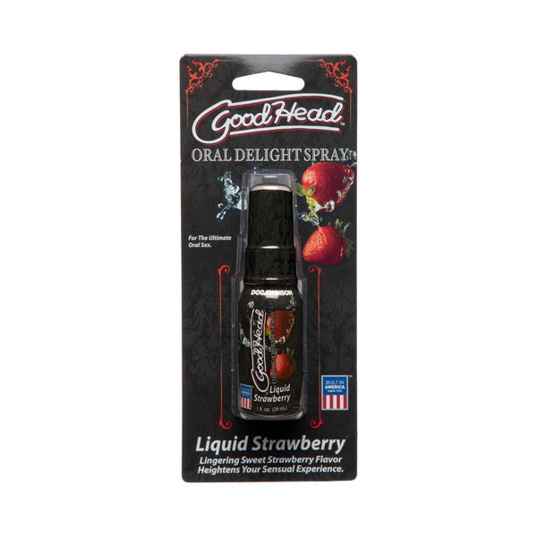 GoodHead - Oral Delight Spray - Liquid Strawberry 1oz - TruLuv Novelties