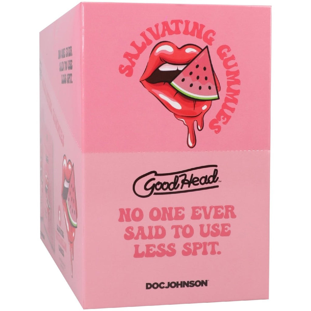 Goodhead - Salivating Gummies 24pk Display (3 Pcs Per Pouch) - Watermelon - TruLuv Novelties