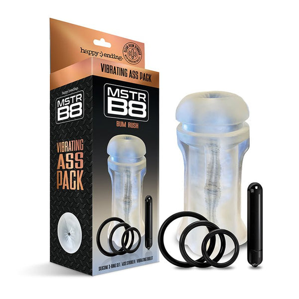 Happy Ending Mstr B8 Vibrating Ass Pack - Bum Rush - TruLuv Novelties