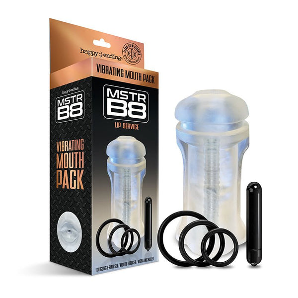Happy Ending Mstr B8 Vibrating Oral Pack - Lip Service - TruLuv Novelties