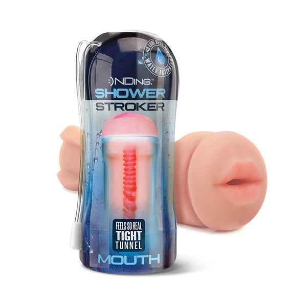 Happy Ending Self - Lubricating Shower Stroker - Mouth - TruLuv Novelties