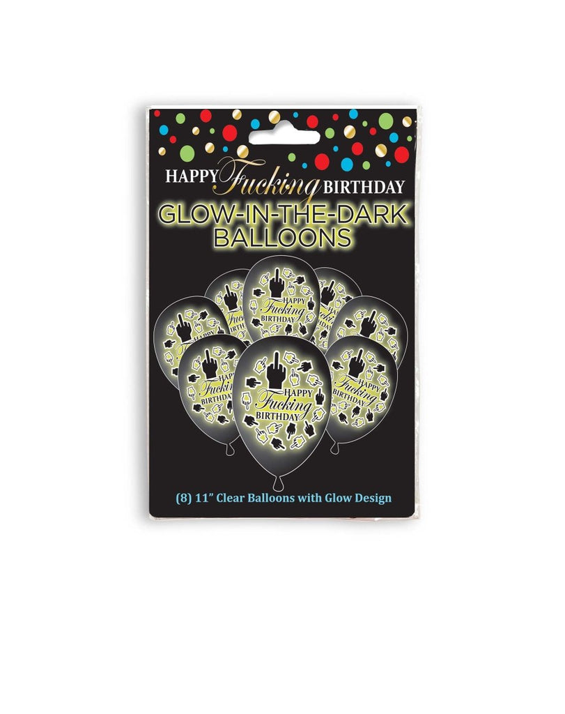 Happy Fucking Birthday Glow Balloons - TruLuv Novelties