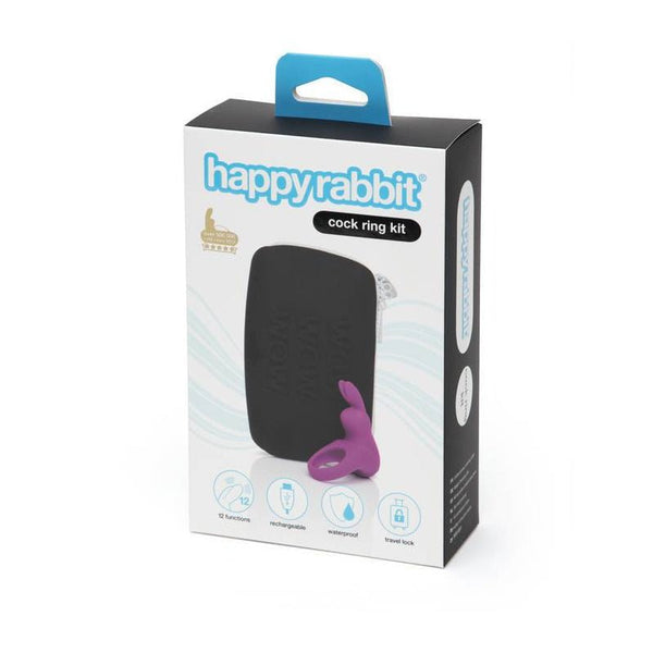 Happy Rabbit 2 - Piece Rechargeable Silicone Cockring Kit - TruLuv Novelties
