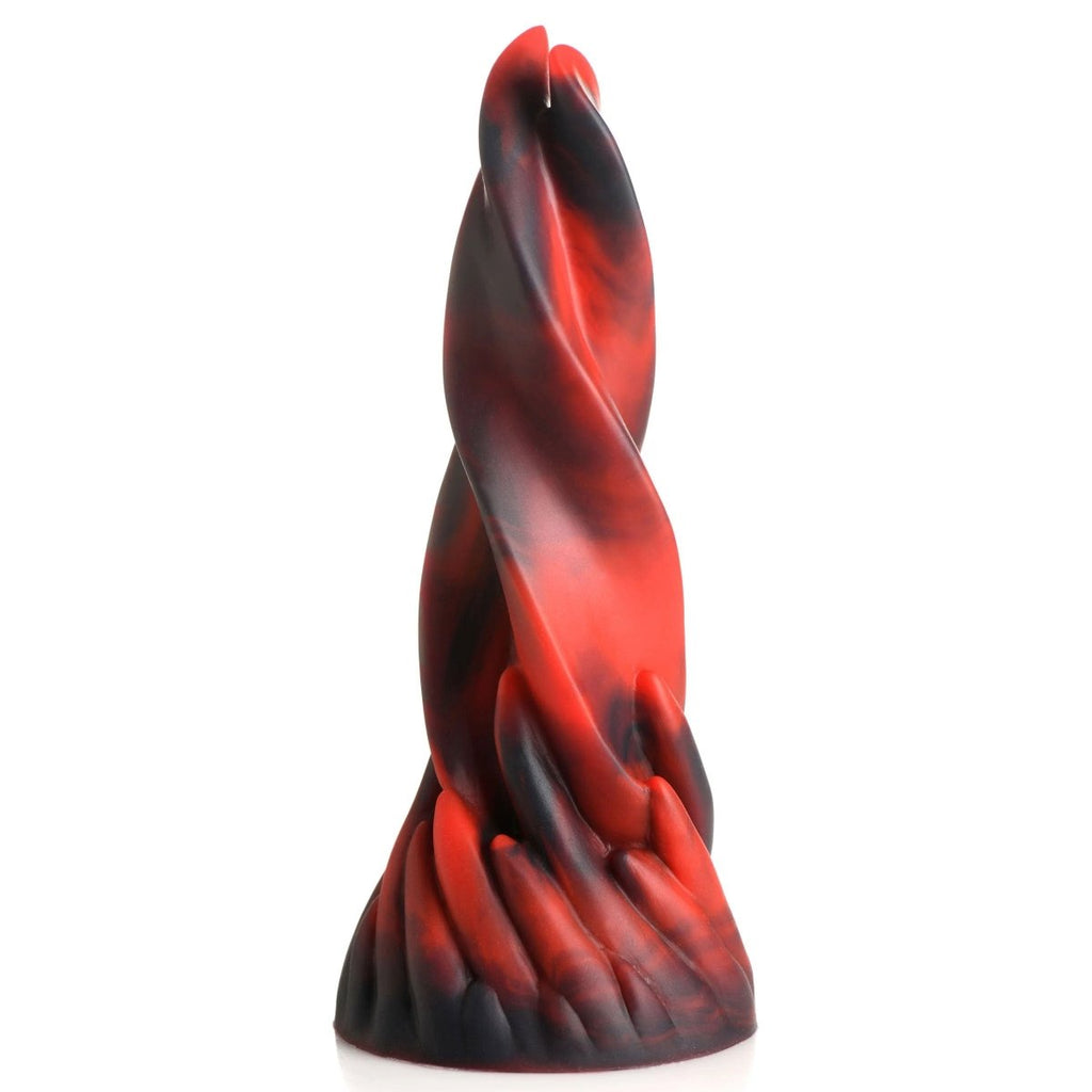 Hell Kiss Twisted Tongues Silicone Dildo - Red - TruLuv Novelties