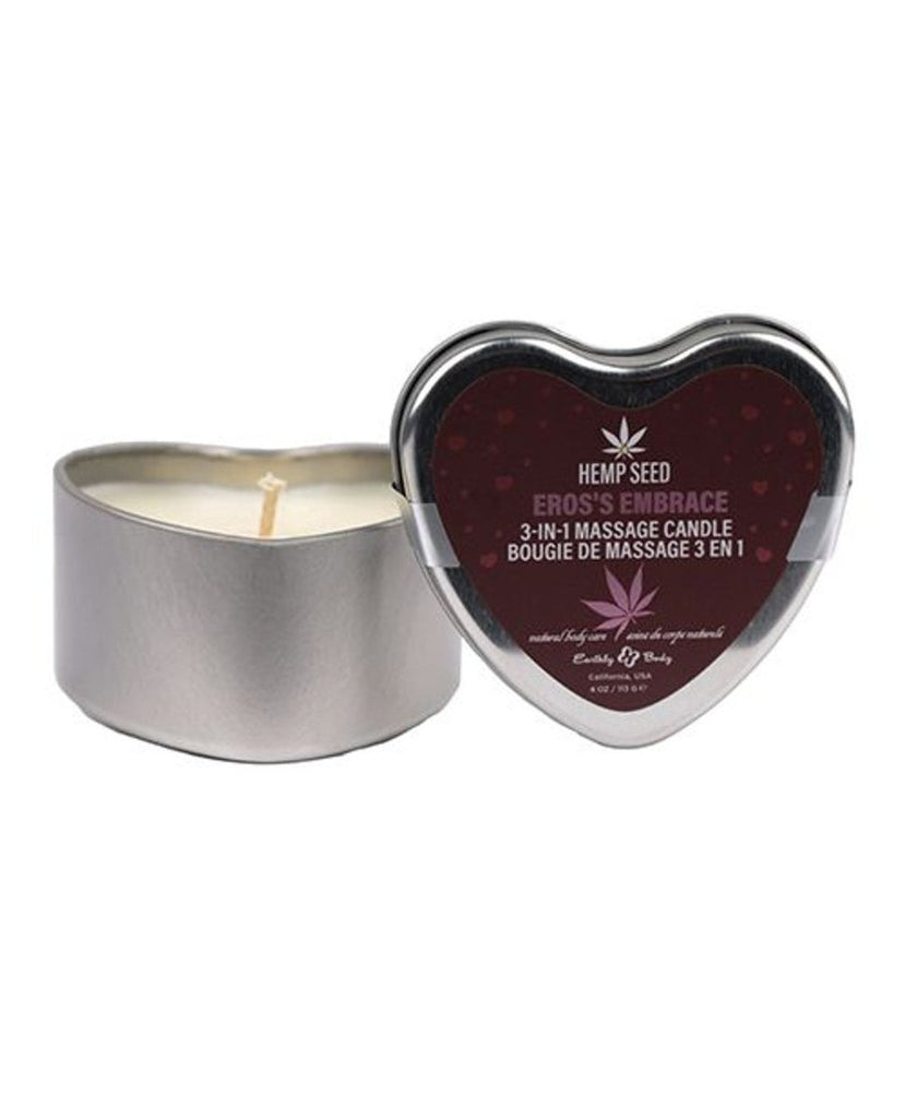 Hemp Seed 3-in-1 Valentines Day Candle - Ero's Embrace 4 Oz - TruLuv Novelties
