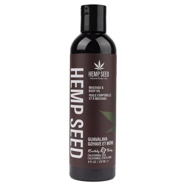 Hemp Seed Massage and Body Oil - Guavalava - 8 Fl. Oz./ 237 ml - TruLuv Novelties
