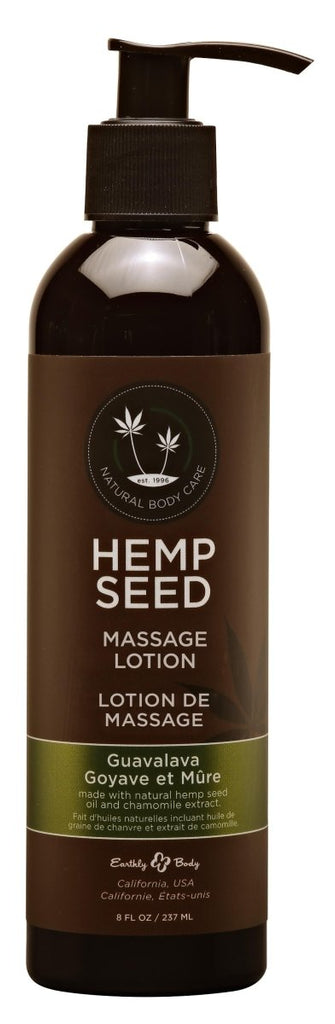 Hemp Seed Massage Lotion - Guavalava - 8 Fl. Oz. - TruLuv Novelties